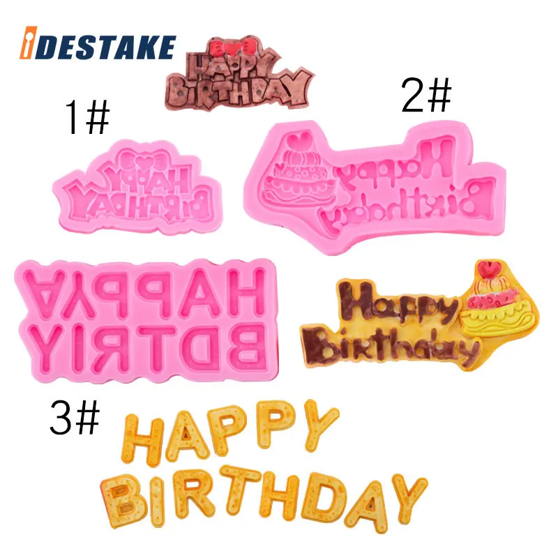 English Letter Silicone Mold Happy Birthday Cake Topper Decorative Insertion Chocolate Biscuit Tool Kitchen Baking Mold Bakeware
English Letter Silicone Mold Happy Birthday Cake Topper Decorative Insertion Chocolate Biscuit Tool Kitchen Baking Mold Bakeware