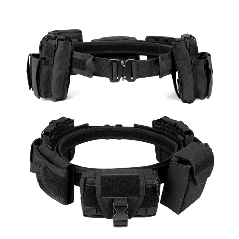 Multi Purpose Durable Mens Tactical Heavy Duty Belt with Pouches Holster Nylon Outdoor Black Camouflage Police Gear
Multi Purpose Durable Mens Tactical Heavy Duty Belt with Pouches Holster Nylon Outdoor Black Camouflage Police Gear