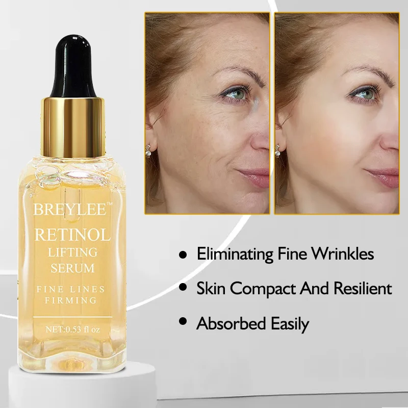 BREYLEE Retinol Anti Aging Facial Serum Collagen Anti Wrinkle Essence Fade Fine Lines Lifting Firming Essnencial Face Skin Care
BREYLEE Retinol Anti Aging Facial Serum Collagen Anti Wrinkle Essence Fade Fine Lines Lifting Firming Essnencial Face Skin Care