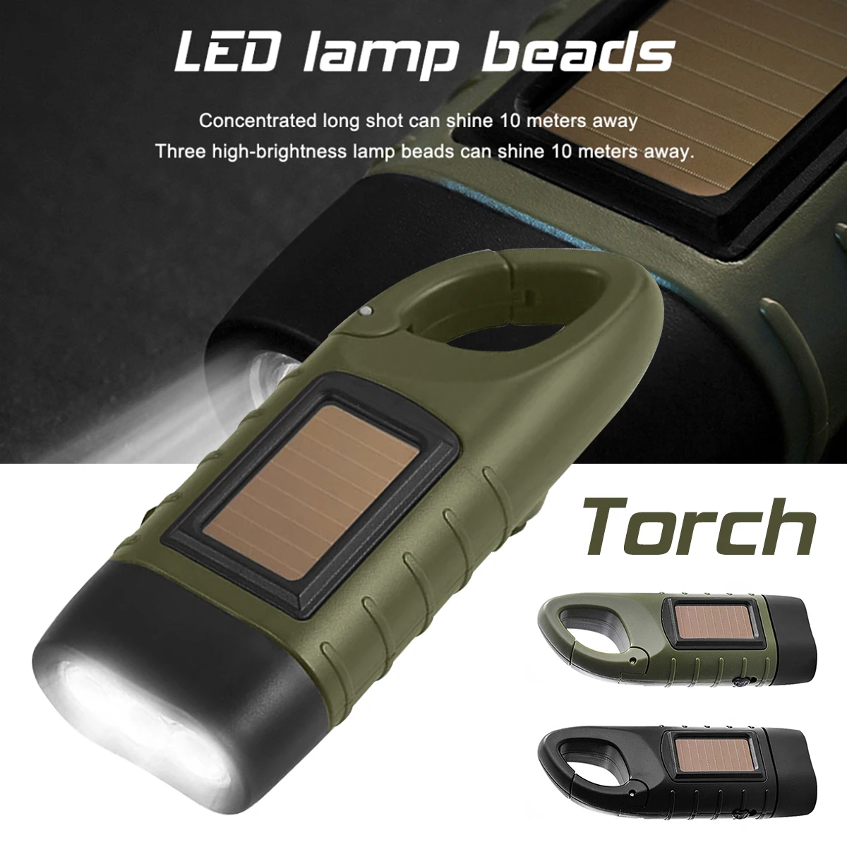 Portable Solar Powered Flashlight Outdoor Hiking Camping Light Solar Lamp Charging Powerful Torch for Safety Survival
Portable Solar Powered Flashlight Outdoor Hiking Camping Light Solar Lamp Charging Powerful Torch for Safety Survival