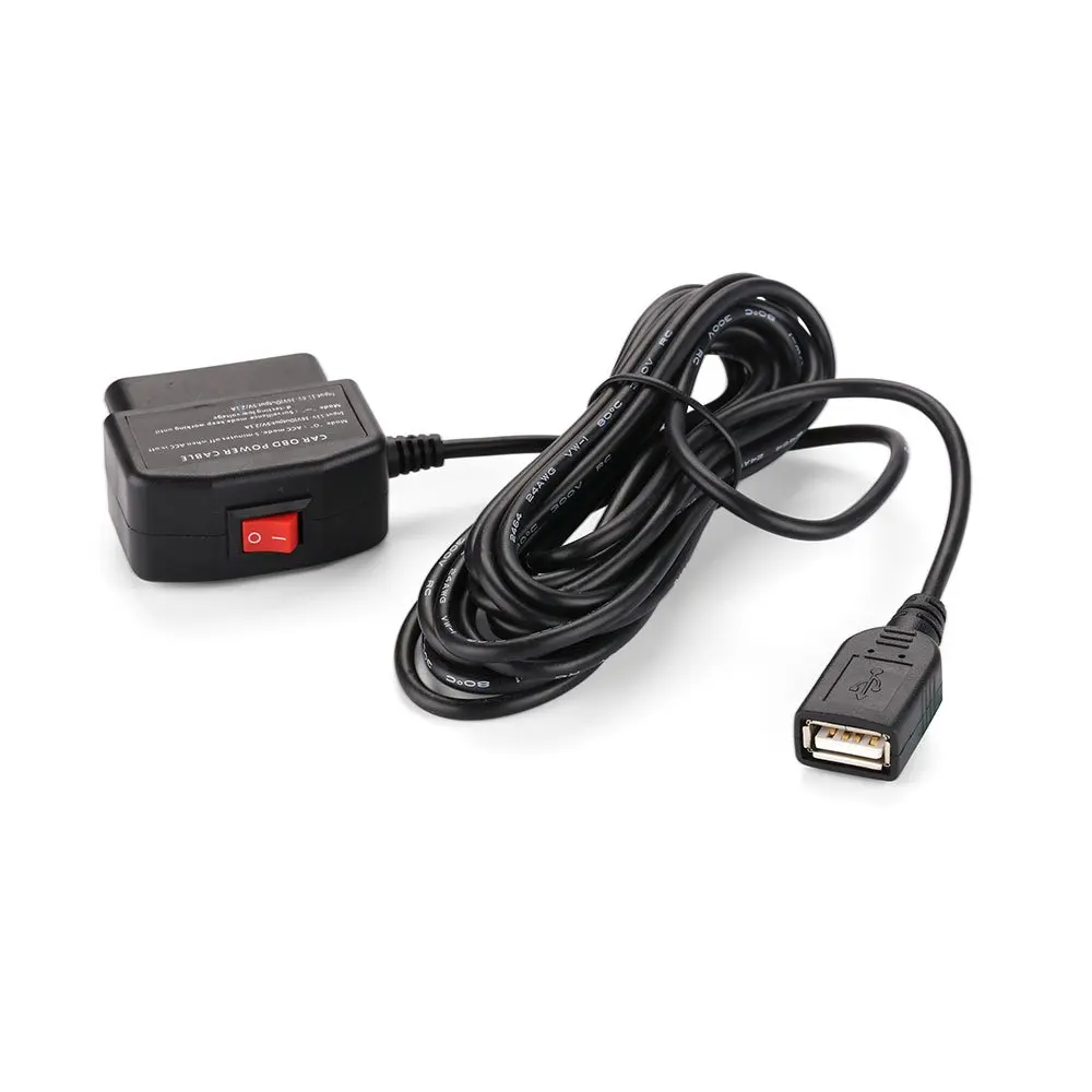 REARMASTER автомобильное зарядное устройство OBD кабель питания для видеорегистратора, 24-часовой режим наблюдения/Acc с кнопкой переключения (USB)
REARMASTER автомобильное зарядное устройство OBD кабель питания для видеорегистратора, 24-часовой режим наблюдения/Acc с кнопкой переключения (USB)