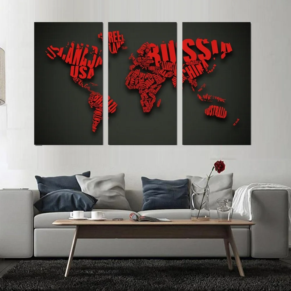 Картина на холсте без рамки с изображением Красной карты мира Angel's Art 3 шт./компл.
Картина на холсте без рамки с изображением Красной карты мира Angel's Art 3 шт./компл.