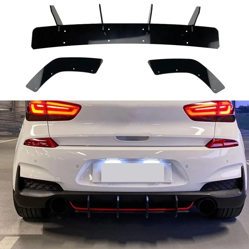 

Car rear bumper trim Kit For hyundai I30N MK3 Hatchback 2017-2019 Spoiler diverter