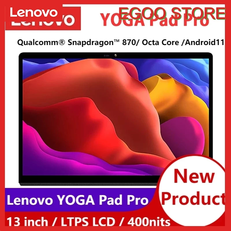 

New Product Lenovo Yoga Pad Pro Tablet PC Snapdragon 870 Octa-Core 8Gb Ram 256GB Rom 13 Inch 2K Screen Android 11 Batter10200mAh