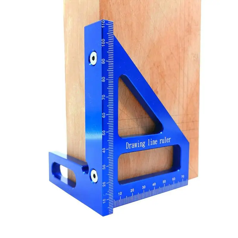 Woodworking Square Protractor Aluminum Alloy Miter Triangle Ruler High Precision Layout Measuring Tool For Engineer Carpenter
Woodworking Square Protractor Aluminum Alloy Miter Triangle Ruler High Precision Layout Measuring Tool For Engineer Carpenter