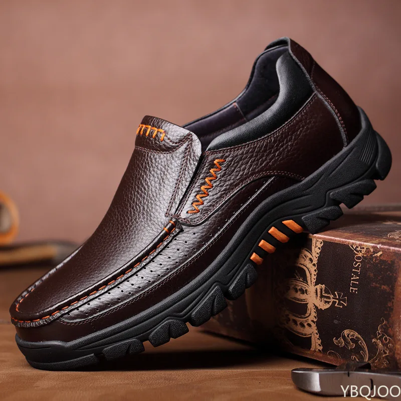 Genuine Leather Shoes Men Loafers Soft Cow Leather Men Casual Shoes New Male Footwear Black Brown Slip-on
Genuine Leather Shoes Men Loafers Soft Cow Leather Men Casual Shoes New Male Footwear Black Brown Slip-on