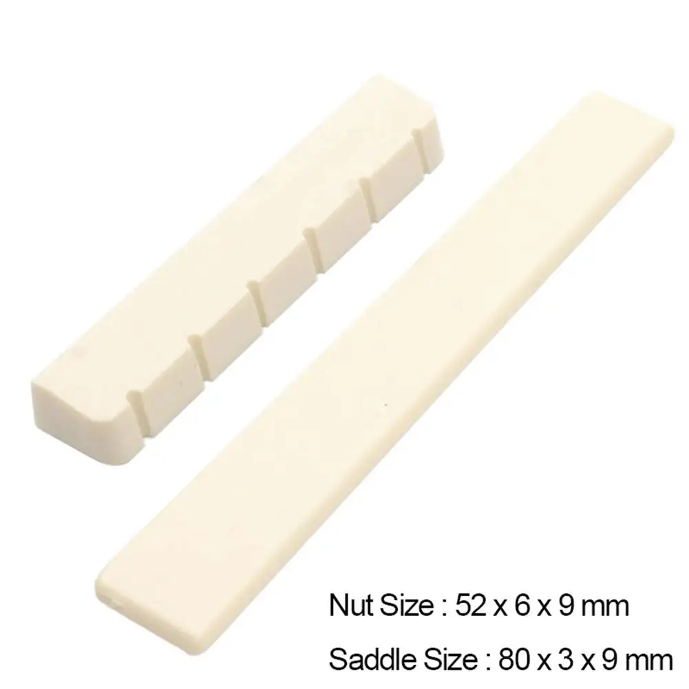 New 6 String Classical Guitar Saddle + Nut White Bone Bridge For Acoustic Folk Guitar Replacement Spare Part Guitar White Parts
New 6 String Classical Guitar Saddle + Nut White Bone Bridge For Acoustic Folk Guitar Replacement Spare Part Guitar White Parts