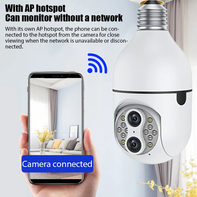 Беспроводная IP-камера с функцией ночного видения, 1080P 
Беспроводная IP-камера с функцией ночного видения, 1080P