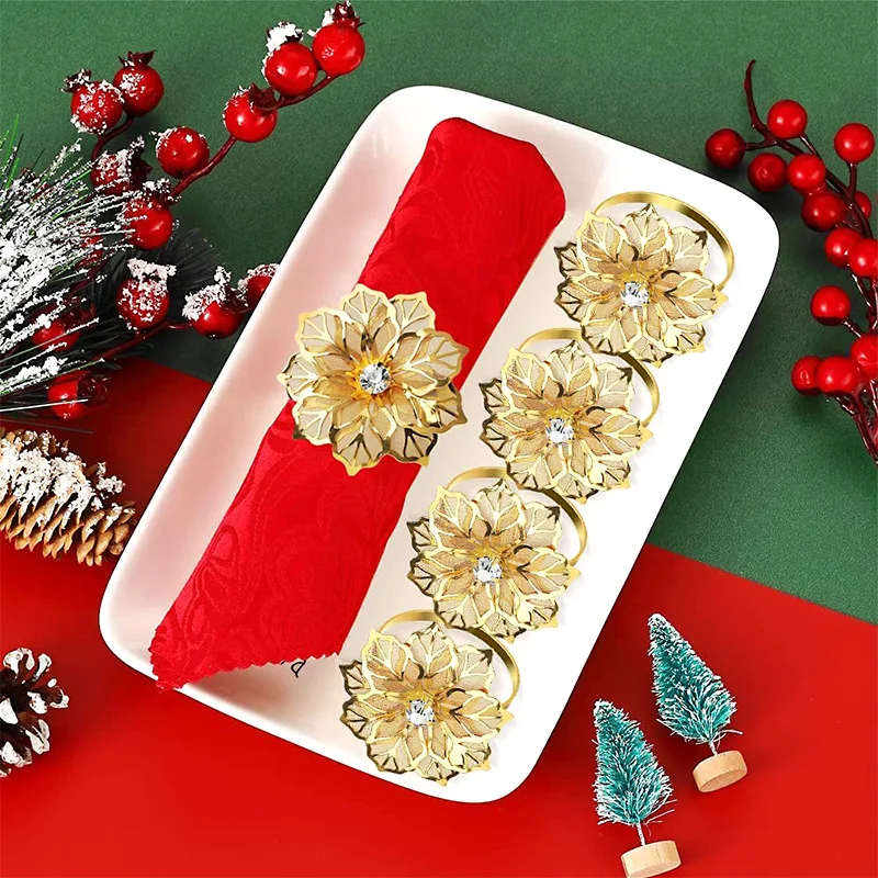 Napkin Ring New Stainless Steel Flower Napkin Buckle European High-end Napkin Ring Metal Ring Table Top Decoration Articles
Napkin Ring New Stainless Steel Flower Napkin Buckle European High-end Napkin Ring Metal Ring Table Top Decoration Articles