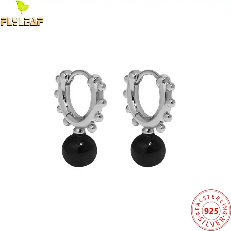 Real 925 Sterling Silver Jewelry Black Onyx Shell Pearl Hoop Earrings For Women Original Design Femme Luxury Accessories 2022
Real 925 Sterling Silver Jewelry Black Onyx Shell Pearl Hoop Earrings For Women Original Design Femme Luxury Accessories 2022