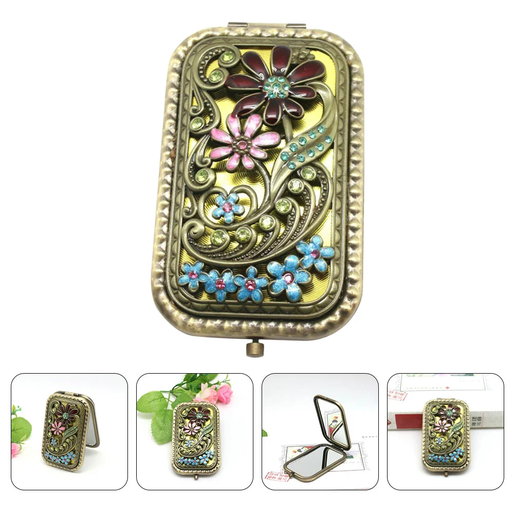 Складное зеркало для макияжа, креативное античное зеркало, маленькое двухстороннее зеркало
Складное зеркало для макияжа, креативное античное зеркало, маленькое двухстороннее зеркало