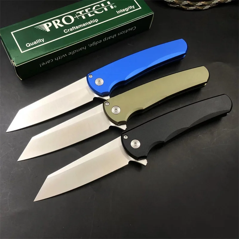 Protech 5201 Quick Opening Folding Knife Space Aluminum Alloy Handle CNC Machining Molding Camping Pocket Knife with Clip 
Protech 5201 Quick Opening Folding Knife Space Aluminum Alloy Handle CNC Machining Molding Camping Pocket Knife with Clip