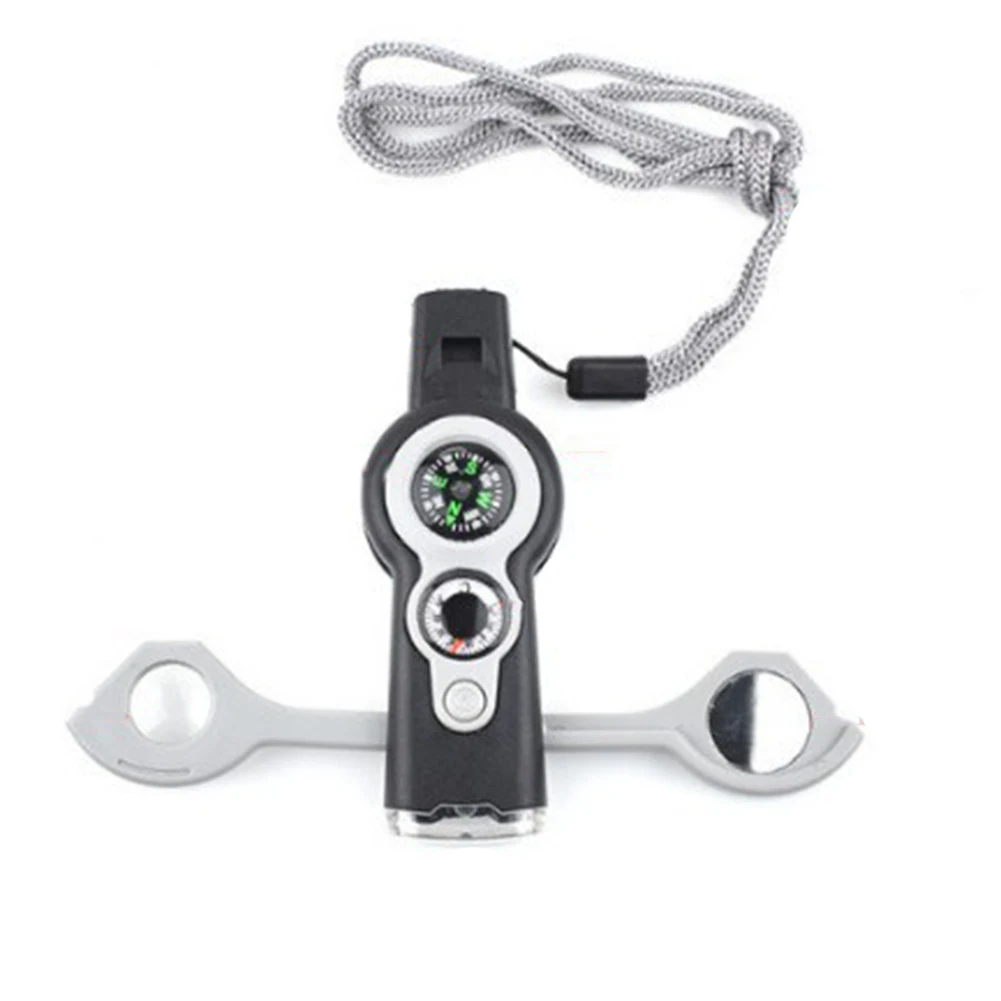 1pc Whistle Plastic Outdoor Camping 7-In-1 Multi-Function Whistle Survival Whistle Safety Whistle Grey Orange Camping Parts
1pc Whistle Plastic Outdoor Camping 7-In-1 Multi-Function Whistle Survival Whistle Safety Whistle Grey Orange Camping Parts