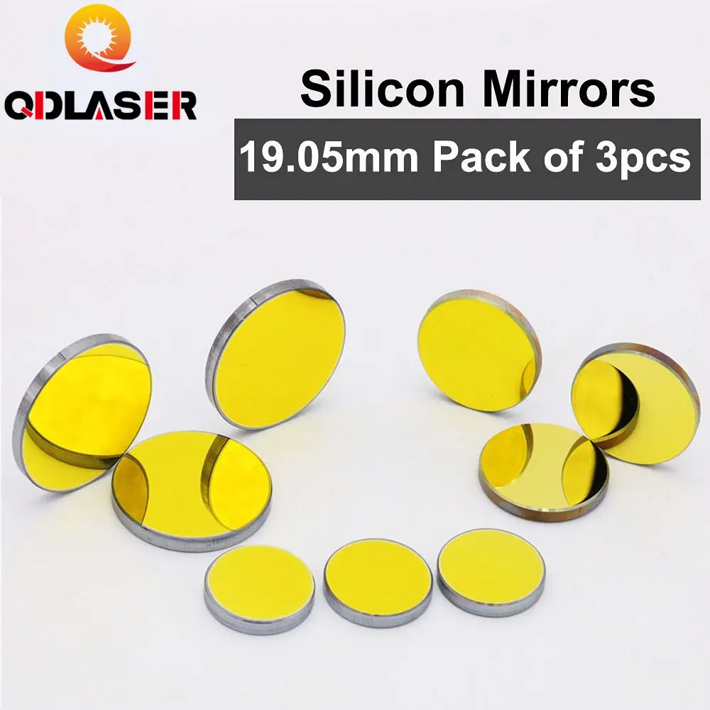 QDLASER High Quality 3pcs Silicon Co2 Laser Reflect Mirror 19.05mm Diameter Free Shipping
QDLASER High Quality 3pcs Silicon Co2 Laser Reflect Mirror 19.05mm Diameter Free Shipping