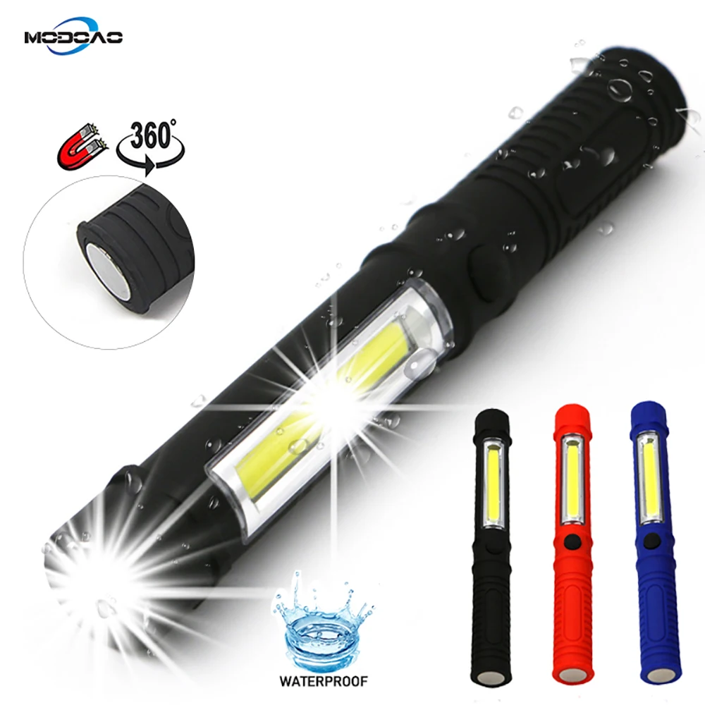 6000Lumens COB LED Work Flashlight Magnetic Base and Clip Multi-Function Pocket Pen Light Inspection Work Light Car Repair Tool
6000Lumens COB LED Work Flashlight Magnetic Base and Clip Multi-Function Pocket Pen Light Inspection Work Light Car Repair Tool