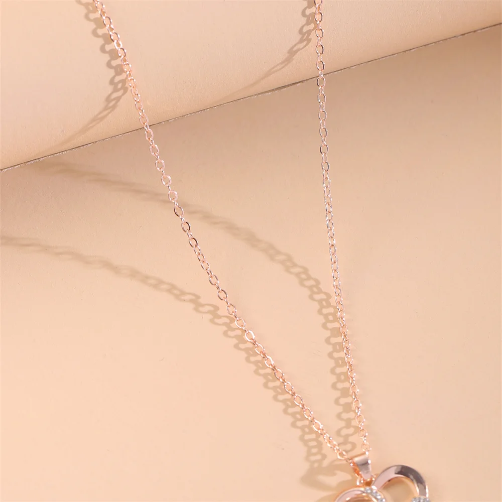 New Boho Luxury Zircon Pendant Necklace Fashion Rose Gold Love Charm Necklace Accessories Jewelry for Women Gift
New Boho Luxury Zircon Pendant Necklace Fashion Rose Gold Love Charm Necklace Accessories Jewelry for Women Gift