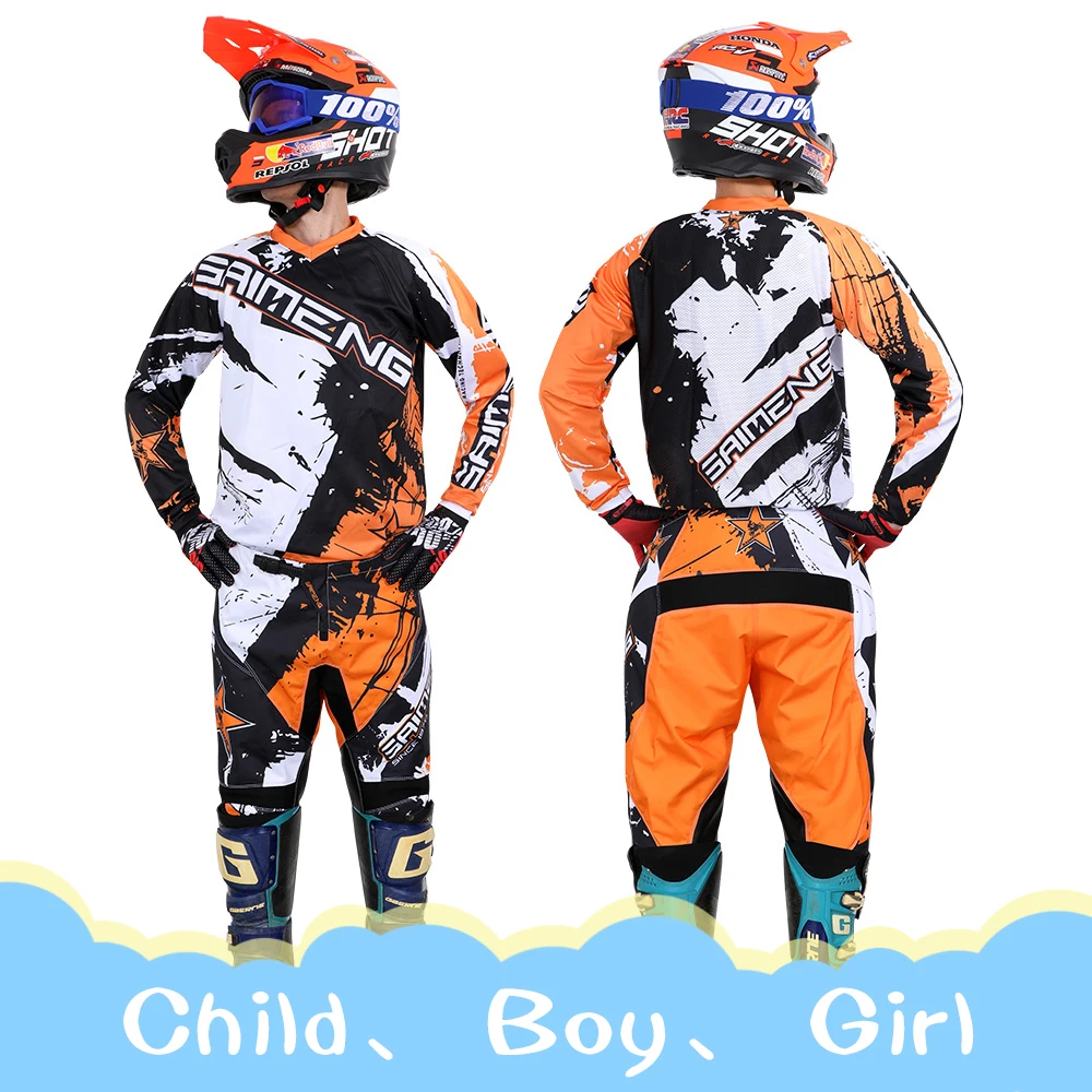 Motocross Jersey and Pants child children's clothing big boy girl kid student racing suit gear set Moto Set Country MTB DH
Motocross Jersey and Pants child children's clothing big boy girl kid student racing suit gear set Moto Set Country MTB DH