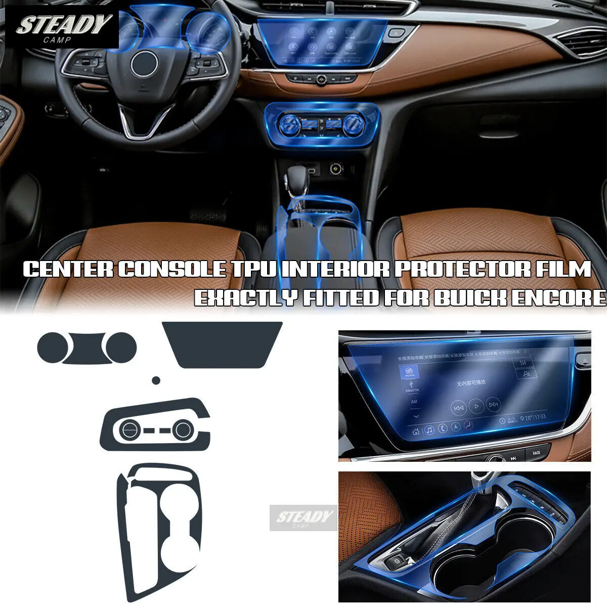 Car Interior Center Console Transparent TPU Protective Film Anti-scratc Repair Accessories Refi For BUICK ENCORE GX 2020-2021
Car Interior Center Console Transparent TPU Protective Film Anti-scratc Repair Accessories Refi For BUICK ENCORE GX 2020-2021