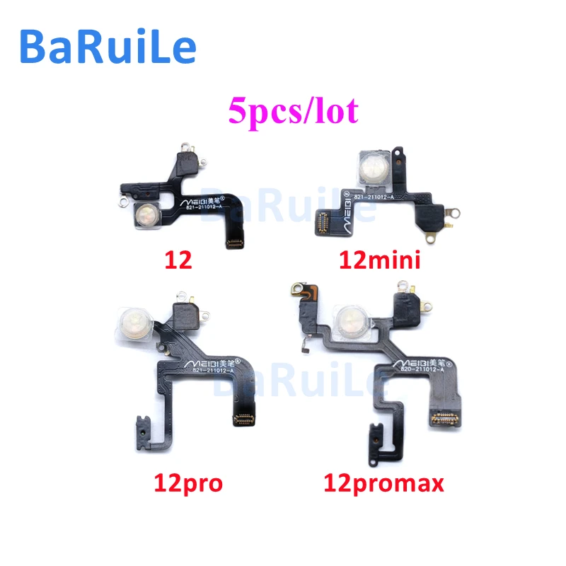 BaRuiLe 5 шт. гибкий кабель датчика приближения светодиодной вспышки FPC для iPhone 12 Pro Max