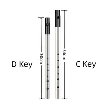 Authentic C/D Key Irish Whistle Flute Traditional Tin Penny Whistle 6Hole Flute with Balanced High and Low Notes