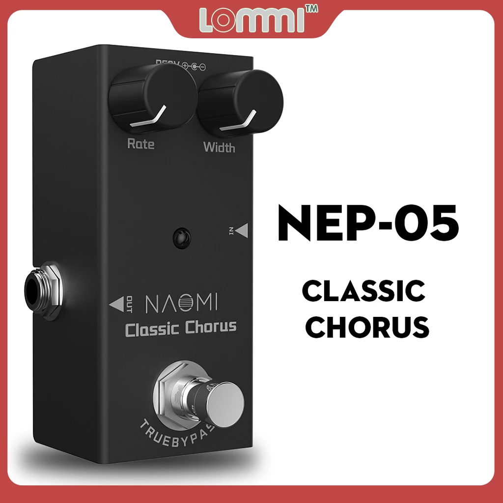LOMMI Mini Classic Chorus Pedal Stable Aluminium-alloy Chassis NEP-05 DC 9V Adapter Crisp And Transparent Chorus True Bypass
LOMMI Mini Classic Chorus Pedal Stable Aluminium-alloy Chassis NEP-05 DC 9V Adapter Crisp And Transparent Chorus True Bypass