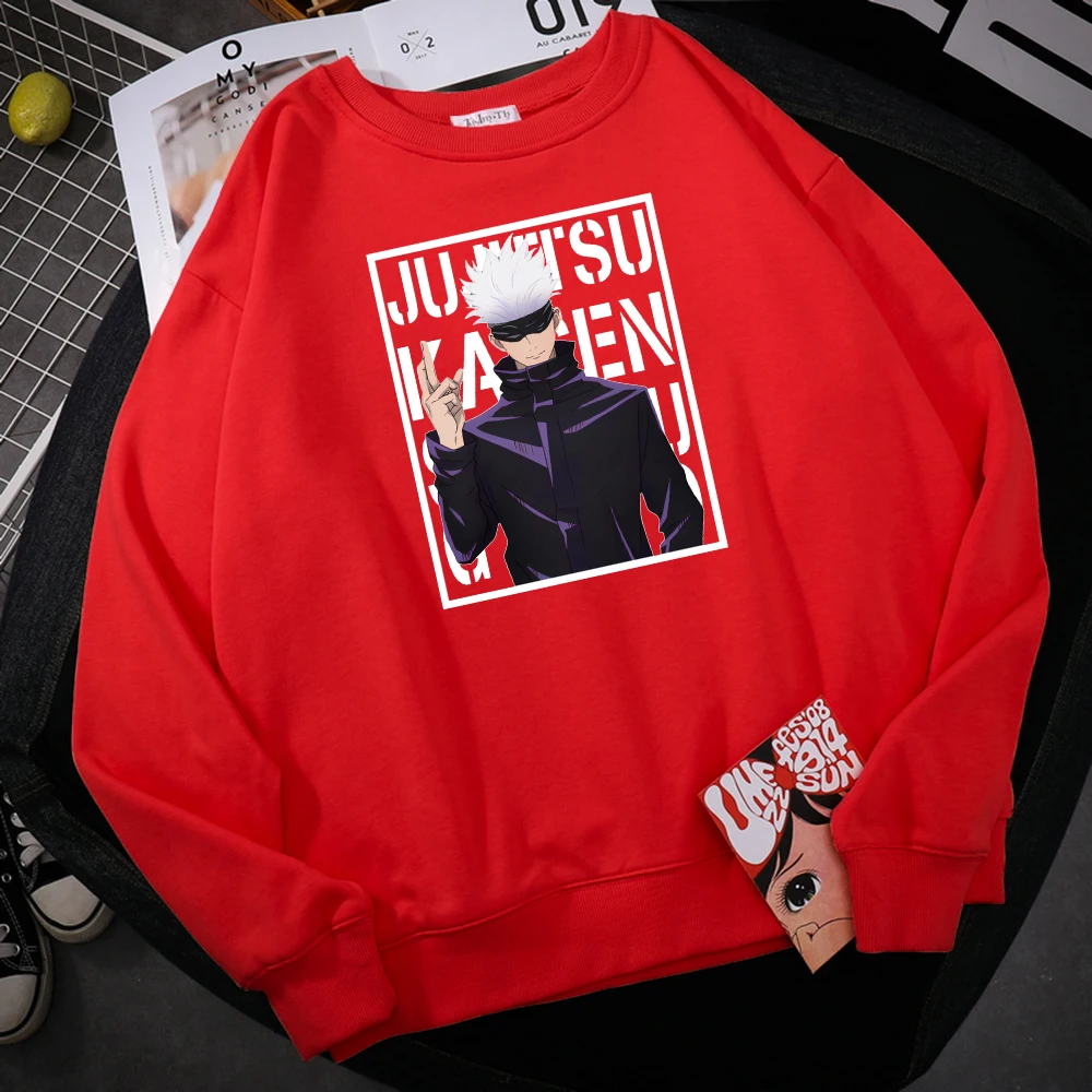 Jujutsu Kaisen Anime Satoru Gojou Printed Male Sweatshirt hip hop Fleece Hoody Casual S-XXL Hoodies Fashion Autumn Streetwear
Jujutsu Kaisen Anime Satoru Gojou Printed Male Sweatshirt hip hop Fleece Hoody Casual S-XXL Hoodies Fashion Autumn Streetwear