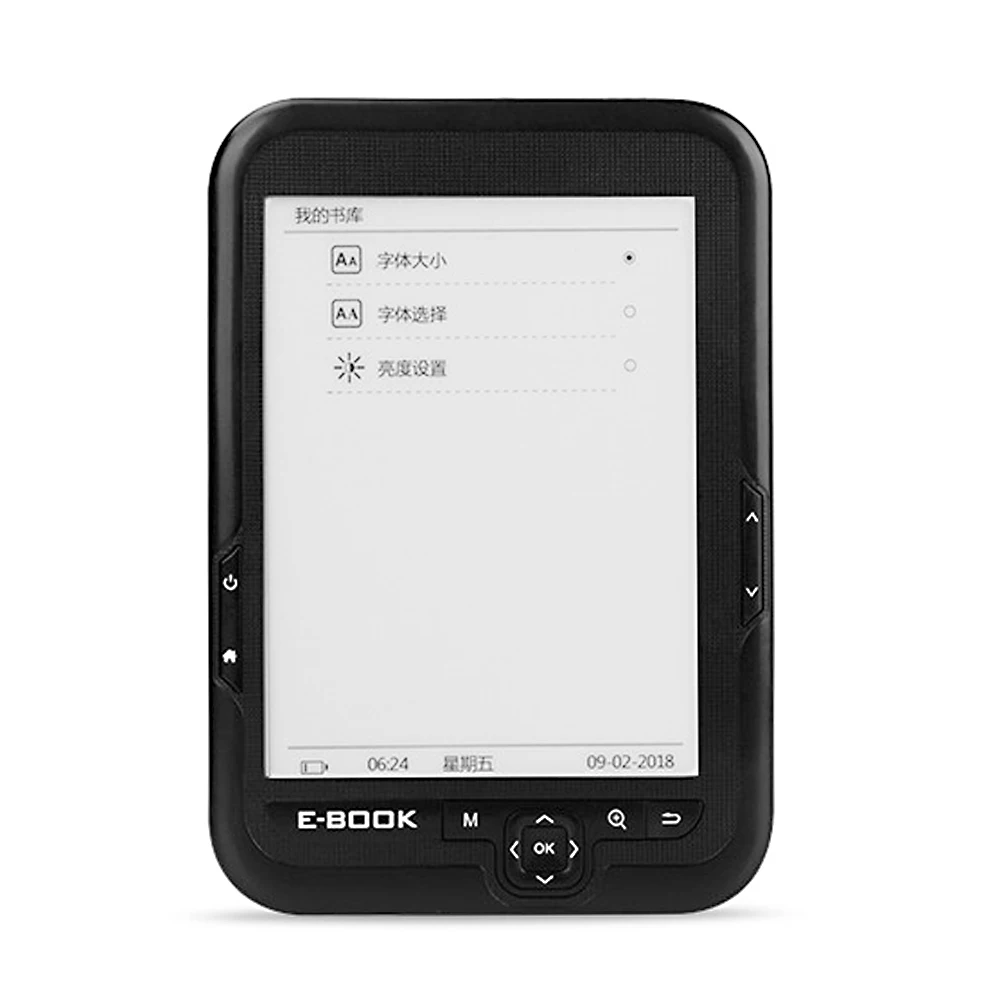 Portable E-book Reader 6 inch Multifunctional E-reader 4GB/8GB/16GB Memory Compact Size Buitl-in Battery Long Endurance Time
Portable E-book Reader 6 inch Multifunctional E-reader 4GB/8GB/16GB Memory Compact Size Buitl-in Battery Long Endurance Time
