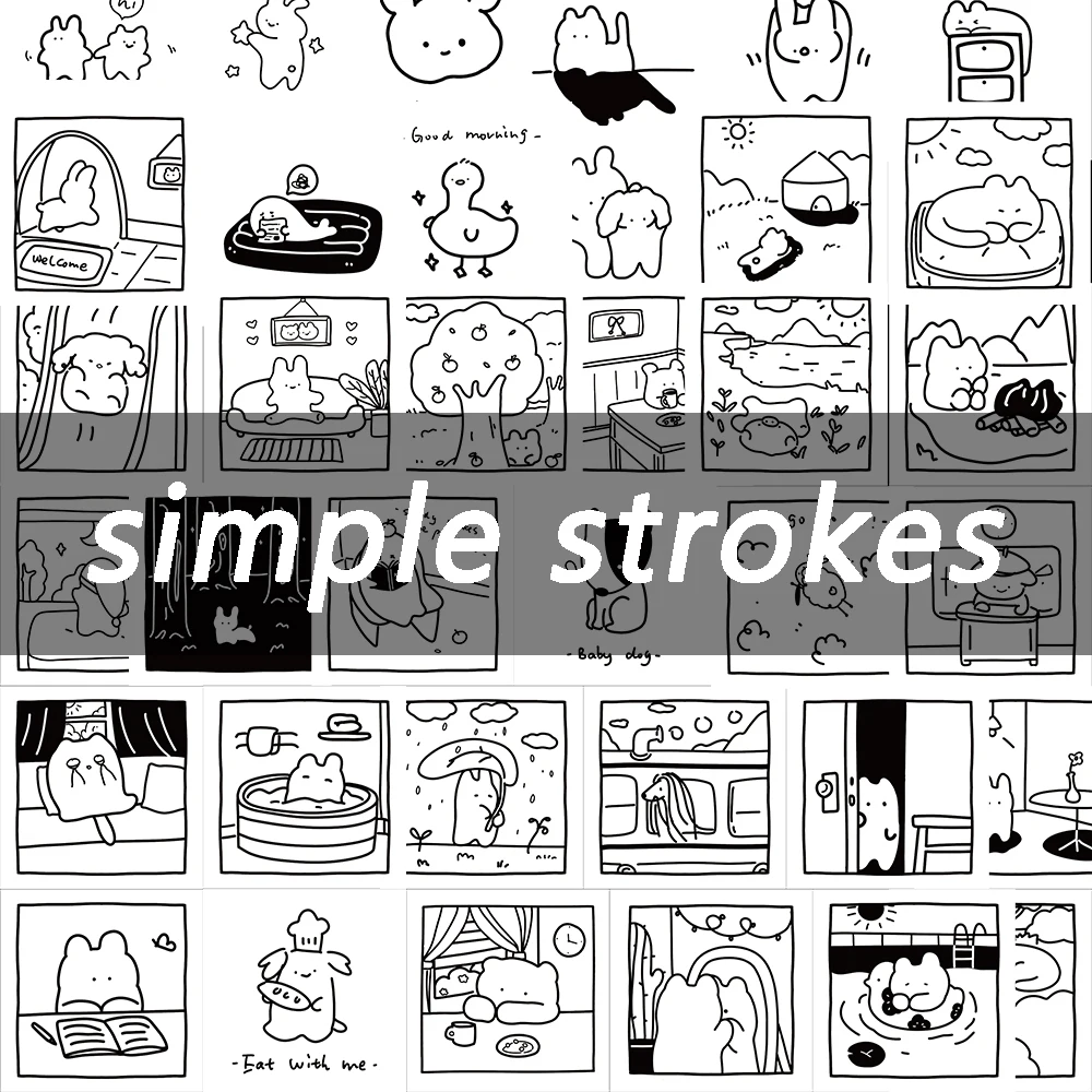 10/40PCS Simple Strokes Kawaii Stickers Vintage For Gift Kid DIY Notebook Luggage Motorcycle Laptop Refrigerator Decals Graffiti
10/40PCS Simple Strokes Kawaii Stickers Vintage For Gift Kid DIY Notebook Luggage Motorcycle Laptop Refrigerator Decals Graffiti