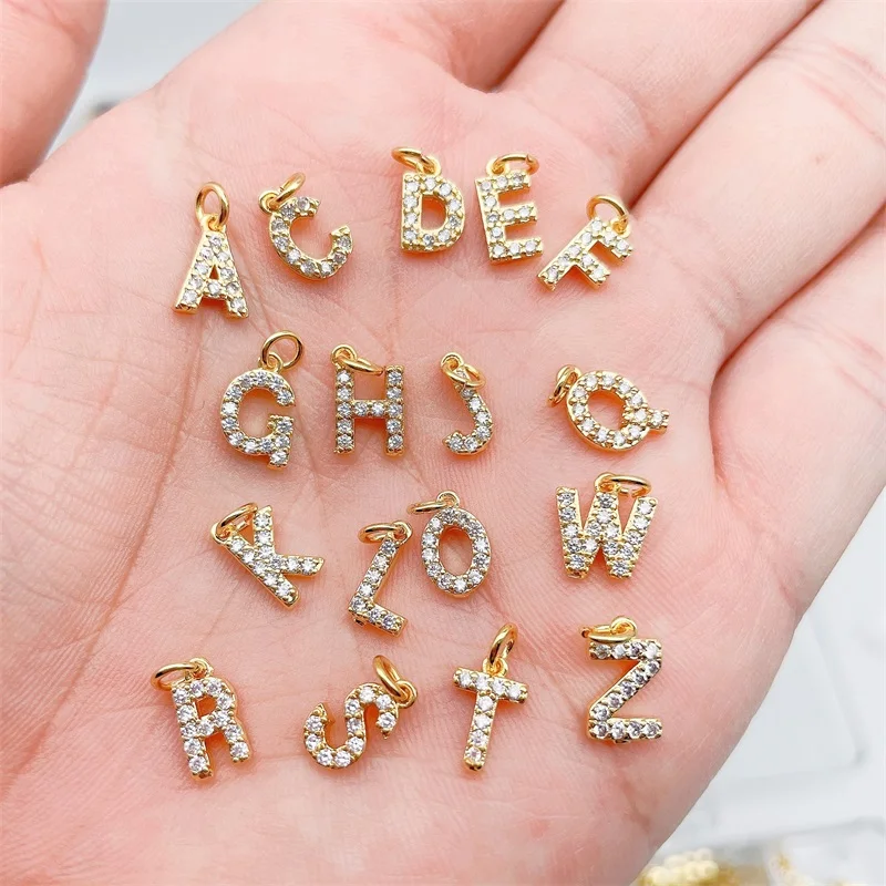 5Pices of 26 English Letter Pendants Letter Charms for Fashion Earring Necklaces DIY Jewelry Making Accessories Gold Color Metal
5Pices of 26 English Letter Pendants Letter Charms for Fashion Earring Necklaces DIY Jewelry Making Accessories Gold Color Metal