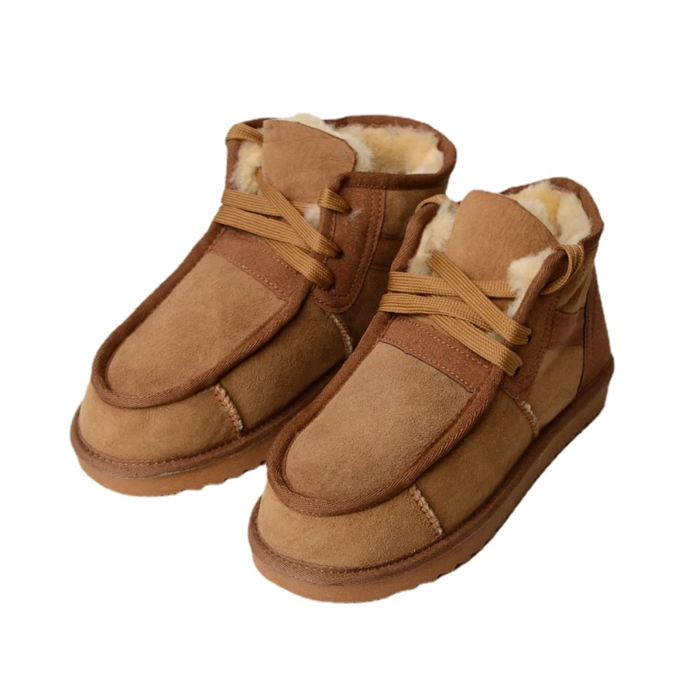 High Quality Men's Snow Boots Fashion Warm Winter Boots Men Sheepskin Shoes 100% Wool Natural Fur Genuine Leather Ankle Boots
High Quality Men's Snow Boots Fashion Warm Winter Boots Men Sheepskin Shoes 100% Wool Natural Fur Genuine Leather Ankle Boots