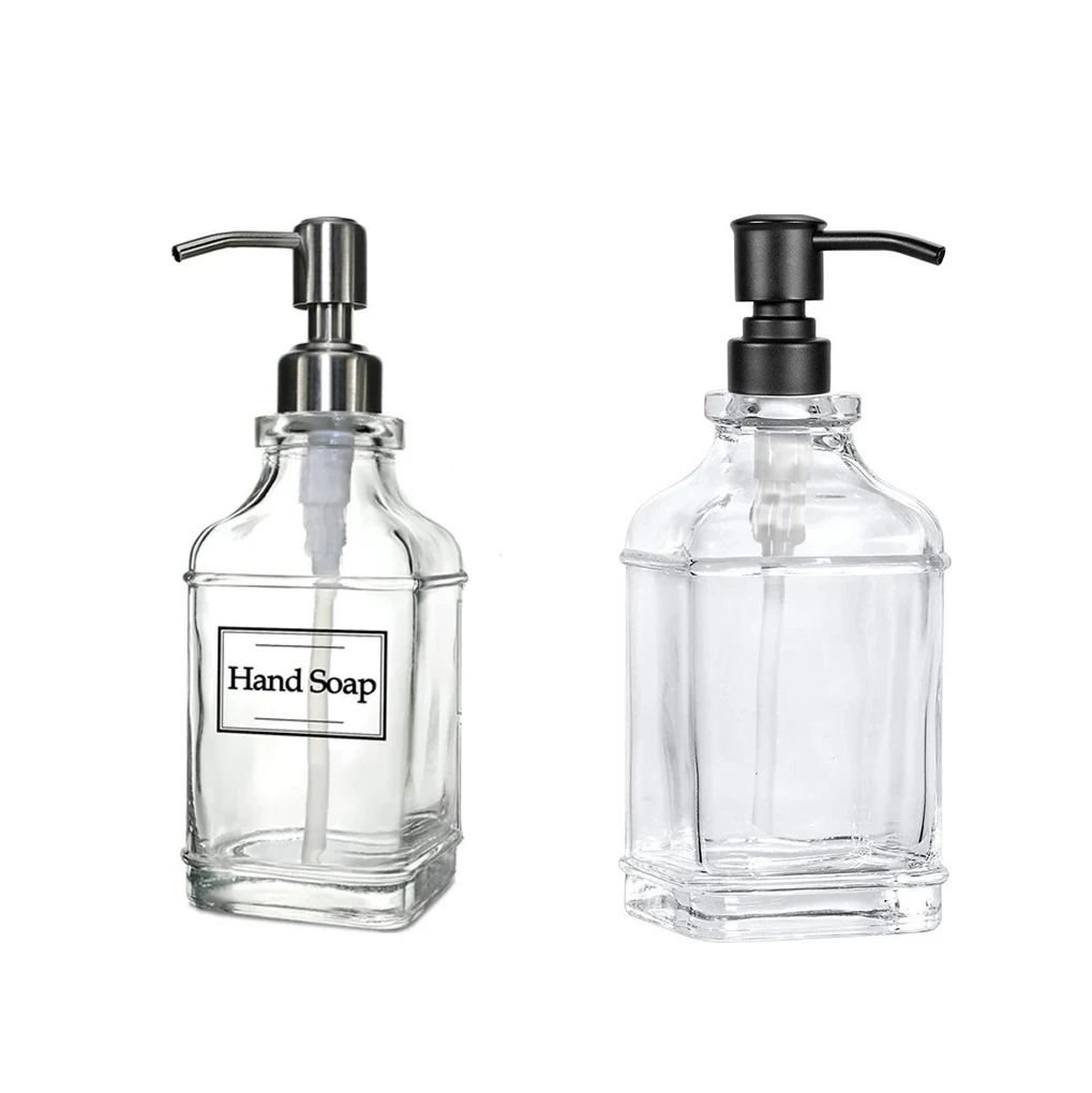 Soap Dispenser Shampoo Shower Gel Bathroom Accessories Refillable Antique Thick Glass Bottles Tool Kitchen Hotel Bar
Soap Dispenser Shampoo Shower Gel Bathroom Accessories Refillable Antique Thick Glass Bottles Tool Kitchen Hotel Bar