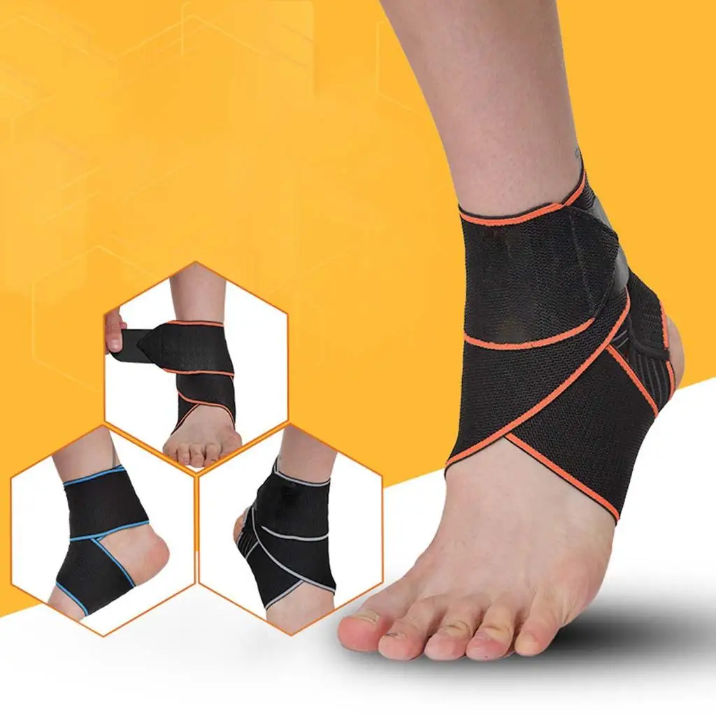Ankle Brace Adjustable Elastic 1 Size Fits All Compression Sleeve for Sprained Ankle
Ankle Brace Adjustable Elastic 1 Size Fits All Compression Sleeve for Sprained Ankle