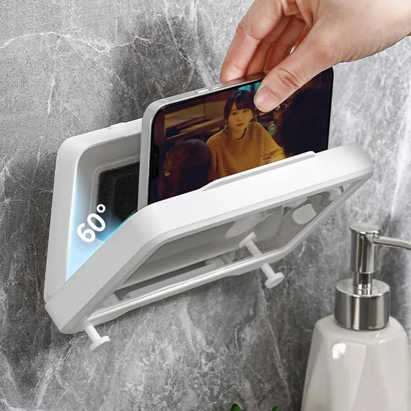 Phone Holder Bathroom Waterproof Case Box Wall Mounted Phone Case Self-Adhesive Touch Screen Phone Case Shower Accessories
Phone Holder Bathroom Waterproof Case Box Wall Mounted Phone Case Self-Adhesive Touch Screen Phone Case Shower Accessories