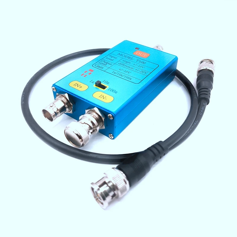 10M Bandwidth Oscilloscope Differential Gain Split Probes Weak Electrical Signal Measurement Tool 100X Signals Amplifier
10M Bandwidth Oscilloscope Differential Gain Split Probes Weak Electrical Signal Measurement Tool 100X Signals Amplifier