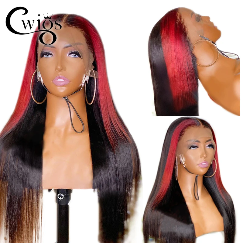 Smooth Long Straight Red Highlight Color Synthetic Glueless Transparent 13X4 T Part Lace Front Wig Women Prepluck With Baby Hair
Smooth Long Straight Red Highlight Color Synthetic Glueless Transparent 13X4 T Part Lace Front Wig Women Prepluck With Baby Hair