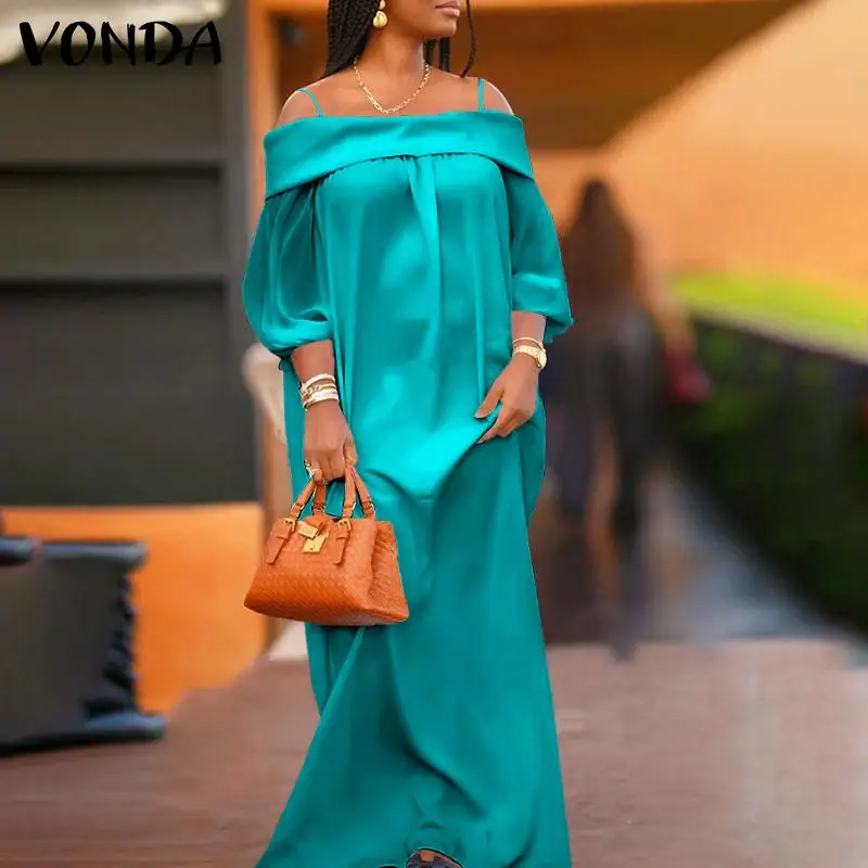 VONDA Women Maxi Long Sundress Longue Off Shoulder Robe Casual Baggy Vestido Summer Dresses Oversized Bohemian Long Maxi Vestido
VONDA Women Maxi Long Sundress Longue Off Shoulder Robe Casual Baggy Vestido Summer Dresses Oversized Bohemian Long Maxi Vestido