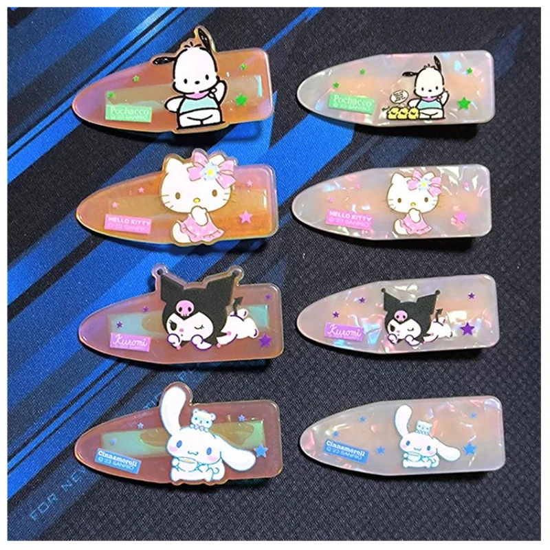 Sanrio Kawali Hello Kitty Kuromi Cinnamoroll Pochacco Hairpin Bb Clamp Hair Accessories Versatile Birthday Girls Gift for Kids
Sanrio Kawali Hello Kitty Kuromi Cinnamoroll Pochacco Hairpin Bb Clamp Hair Accessories Versatile Birthday Girls Gift for Kids