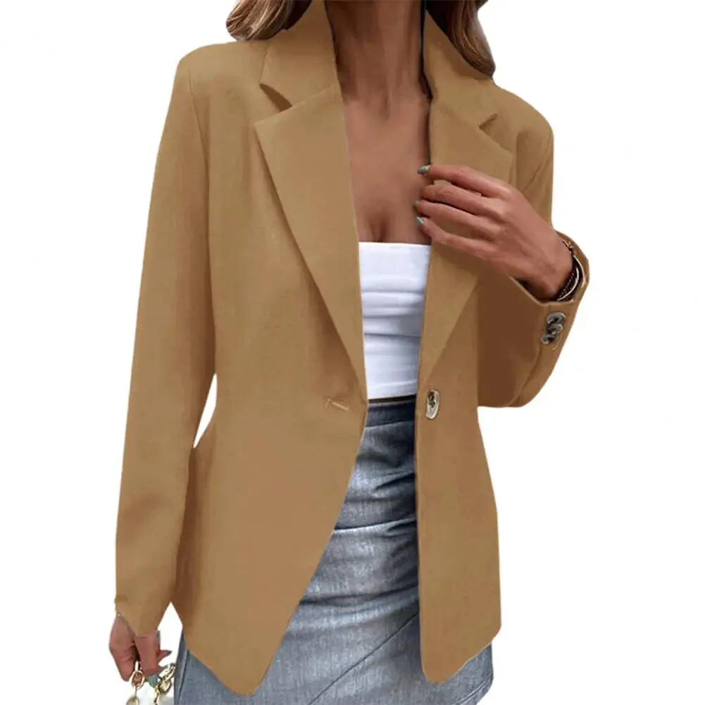 Women Stylish Women's Slim Fit Notched Neck Long Sleeves Spring/autumn Casual Coat Ideal for Business Attire Stylish
Women Stylish Women's Slim Fit Notched Neck Long Sleeves Spring/autumn Casual Coat Ideal for Business Attire Stylish