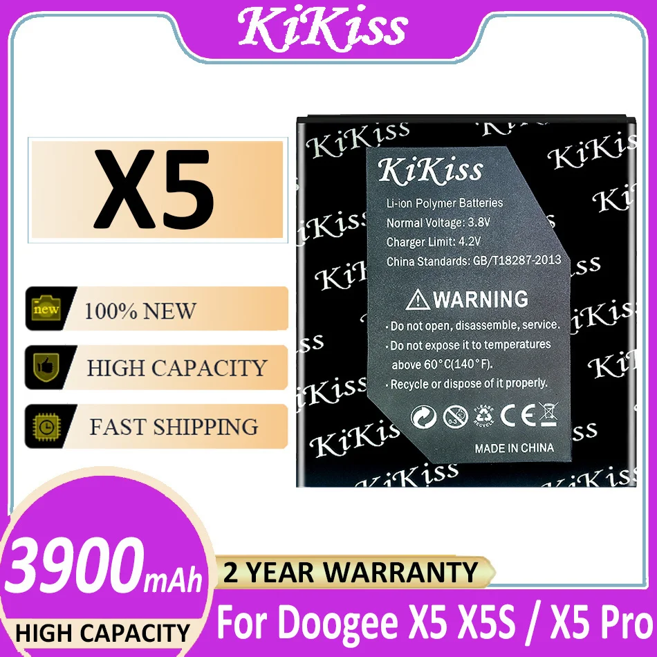 Оригинальный мощный аккумулятор KiKiss X 5 3900 мАч для Doogee X5 X5S/X5 Pro X5Pro |