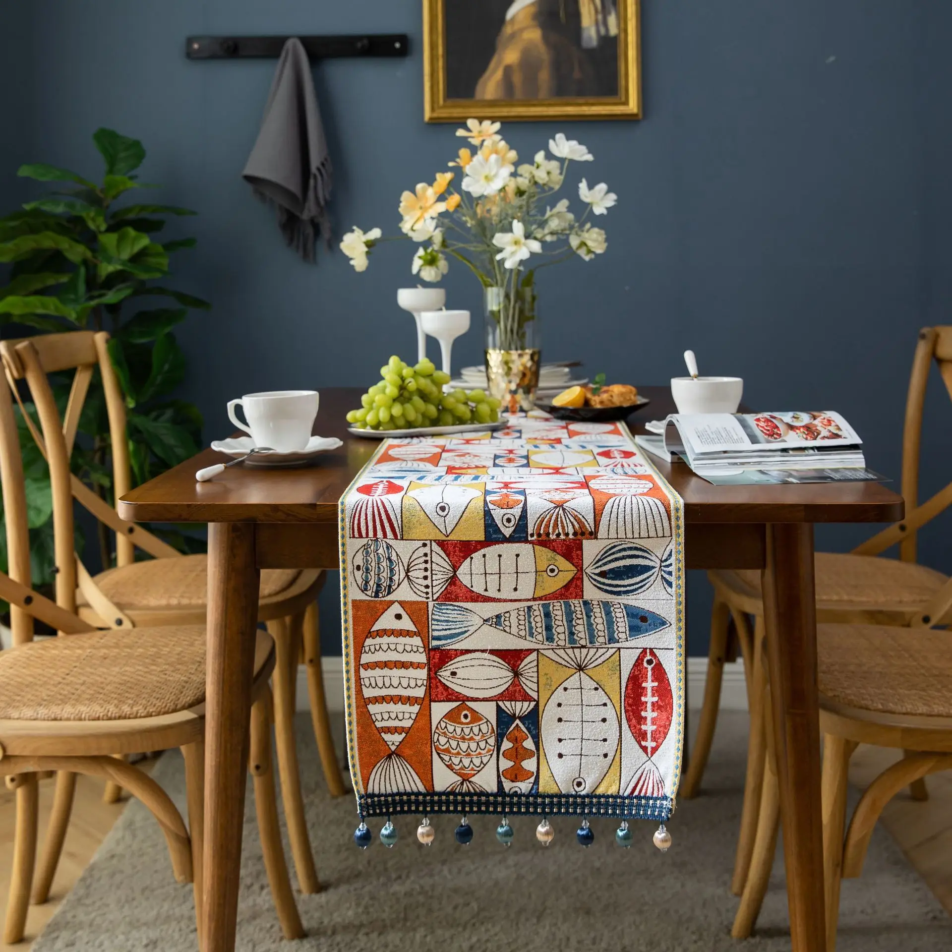 Christmas Fish PrintsTable Runner Tassel Table Runners with Tassels Dining Wedding Home Table Kitchen Christmas Decoration
Christmas Fish PrintsTable Runner Tassel Table Runners with Tassels Dining Wedding Home Table Kitchen Christmas Decoration