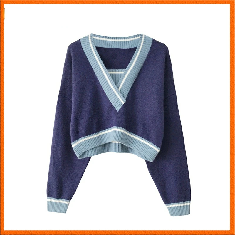 2022 New Autumn Winter Long Sleeve Striped Sweater Pullovers Outwear Hit Color Knitted Top Crop Pull jumpers Knitwe
2022 New Autumn Winter Long Sleeve Striped Sweater Pullovers Outwear Hit Color Knitted Top Crop Pull jumpers Knitwe