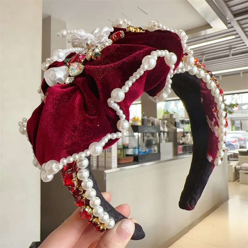 Elegant Baroque Pearl Hairbands For Women Korea Headband For Girls Hair Accessories Hair Band Floar Crown Headbands Head Wrap
Elegant Baroque Pearl Hairbands For Women Korea Headband For Girls Hair Accessories Hair Band Floar Crown Headbands Head Wrap