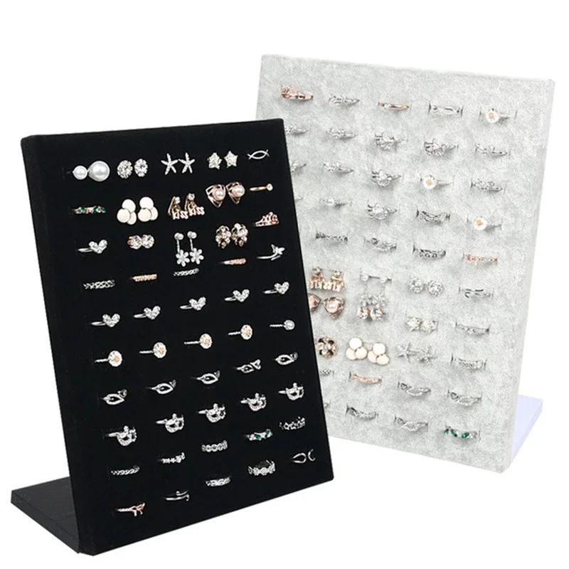 Black/Gray Velvet Display Case Jewelry Ring Displays Stand Board Holder Storage Box Plate Organizer
Black/Gray Velvet Display Case Jewelry Ring Displays Stand Board Holder Storage Box Plate Organizer