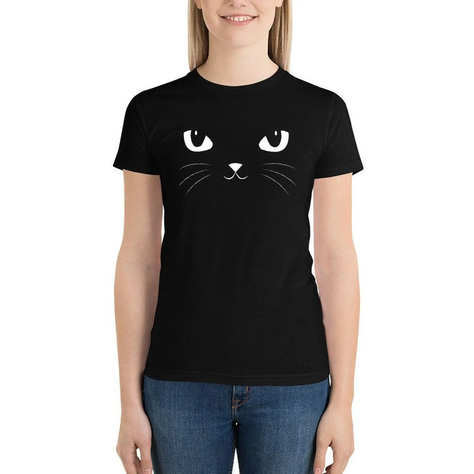 Cute Black Cat T-Shirt Peeker Woman Funny Cotton T Shirt Graphic Short-Sleeve Tshirt
Cute Black Cat T-Shirt Peeker Woman Funny Cotton T Shirt Graphic Short-Sleeve Tshirt