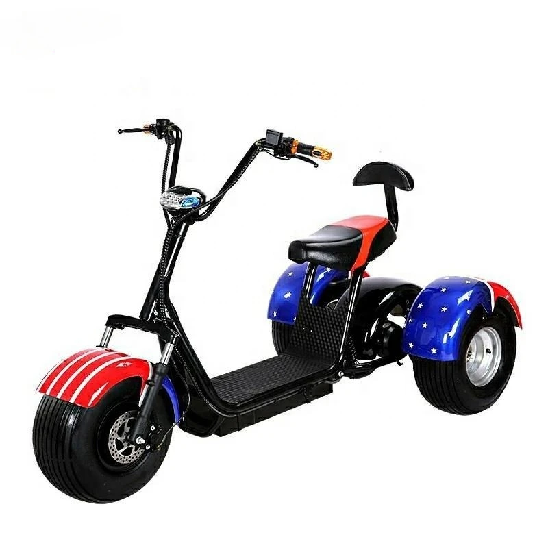 3 Wheels 1000w/2000w/3000w 60v High Speed 35-60km/h Fat Tire Electric Scooter
3 Wheels 1000w/2000w/3000w 60v High Speed 35-60km/h Fat Tire Electric Scooter
