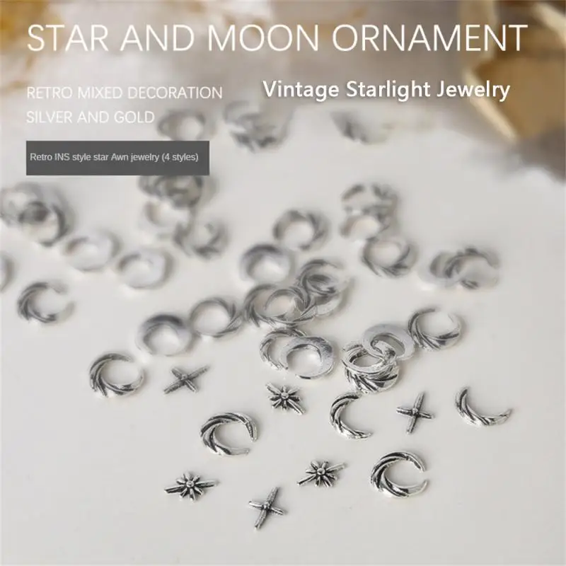 Nail Decorations Vintage Easy To Paste Healthy Raw Materials Lightweight Minimalist And Advanced Nail Art Accessories Metal Moon
Nail Decorations Vintage Easy To Paste Healthy Raw Materials Lightweight Minimalist And Advanced Nail Art Accessories Metal Moon