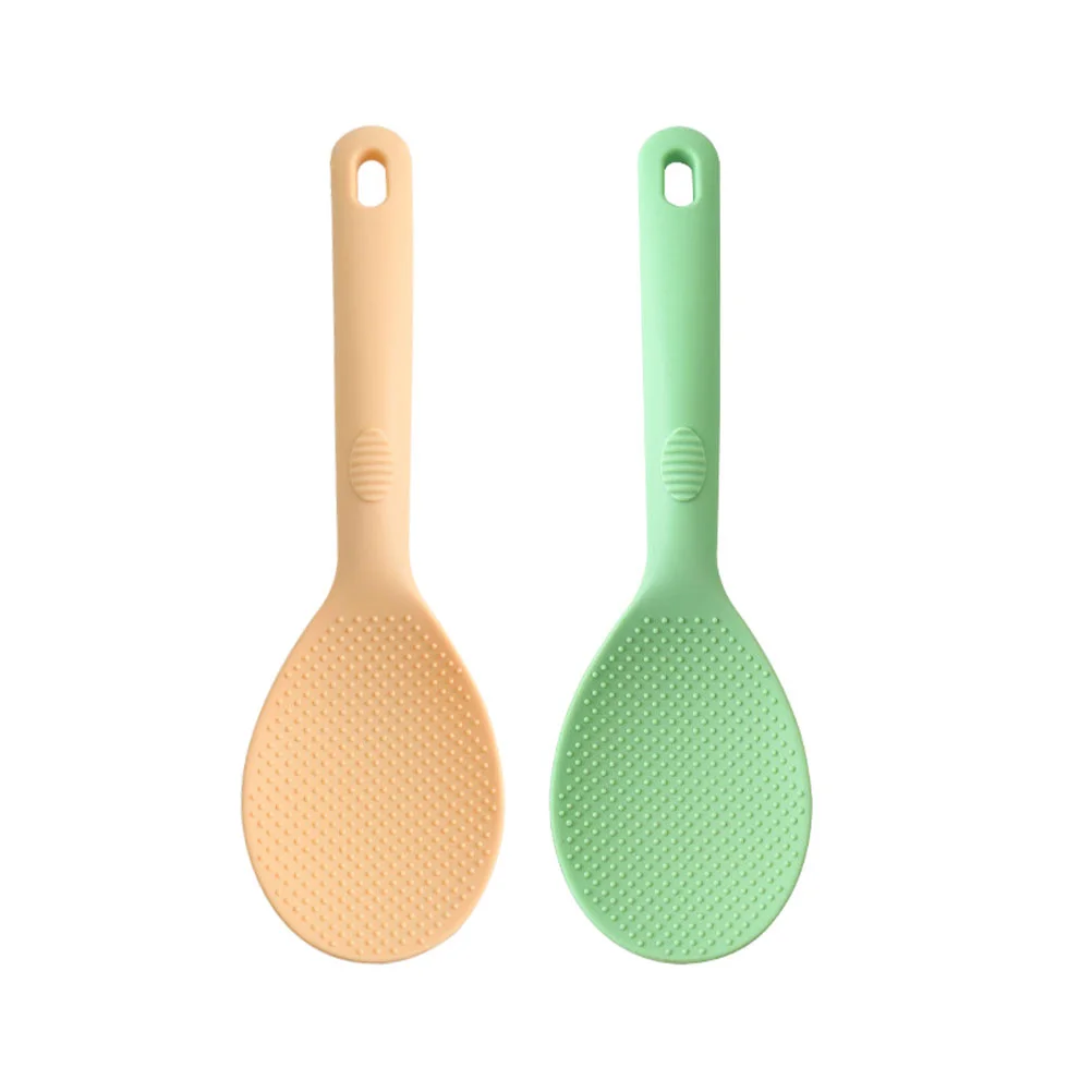 2 Pcs Silicone Rice Spoon Multipurpose Scoop Scooping Tool Kitchen Gadget Spoons Home Convenient Stainless Steel Cooker
2 Pcs Silicone Rice Spoon Multipurpose Scoop Scooping Tool Kitchen Gadget Spoons Home Convenient Stainless Steel Cooker