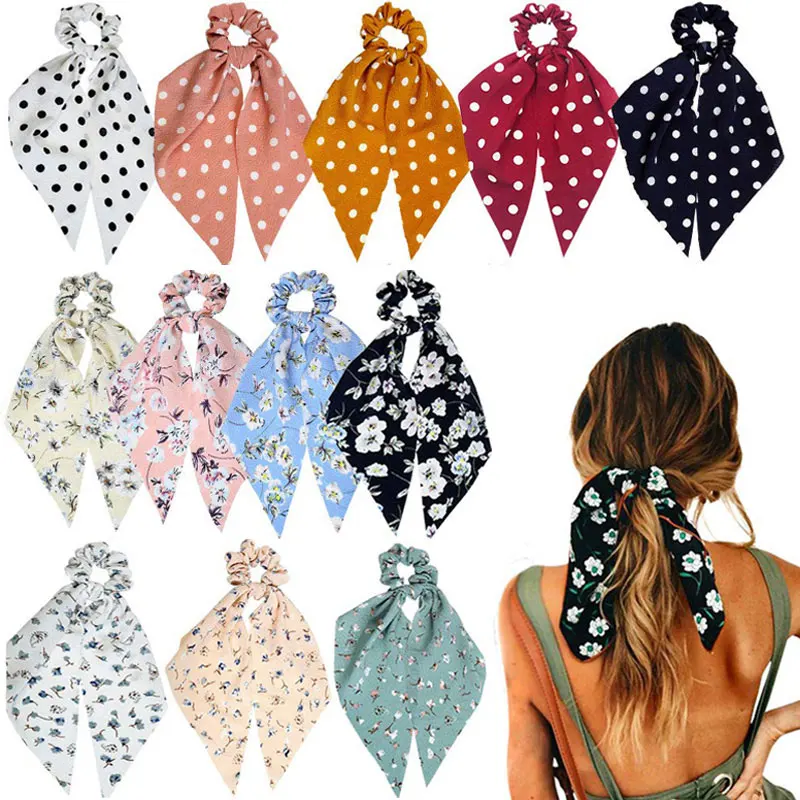 Fashion Hair Scarf Floral Scrunchies Chiffon Hair Bands Ponytail Holder Women Black Scrunchy Ties Elastic Dot Hair Accessories
Fashion Hair Scarf Floral Scrunchies Chiffon Hair Bands Ponytail Holder Women Black Scrunchy Ties Elastic Dot Hair Accessories