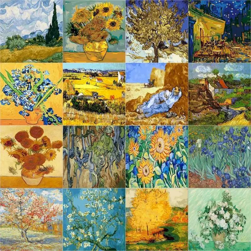 GATYZTORY Abstract Painting by numbers Van gogh Famous Acrylic paints On Canvas Flowers DIY Pictures by numbers Wall Art decor
GATYZTORY Abstract Painting by numbers Van gogh Famous Acrylic paints On Canvas Flowers DIY Pictures by numbers Wall Art decor