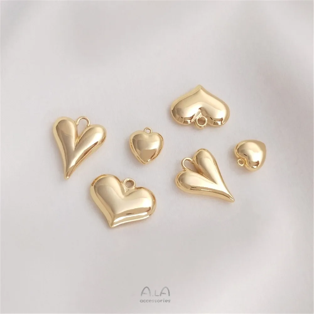 14K Gold Filled Plated New heart hanging ornaments love small pendant handmade DIY bracelet necklace clavicle chain pendant
14K Gold Filled Plated New heart hanging ornaments love small pendant handmade DIY bracelet necklace clavicle chain pendant